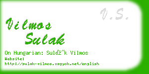 vilmos sulak business card